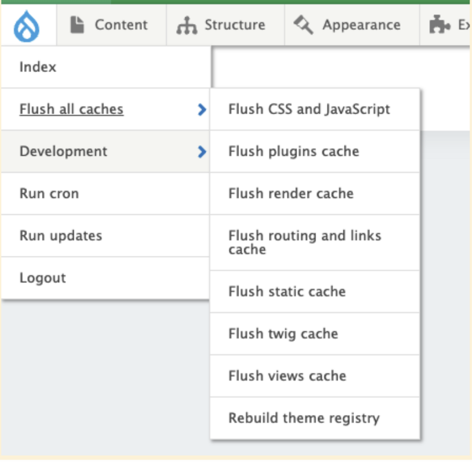 Czyszczenie cache w Drupalu